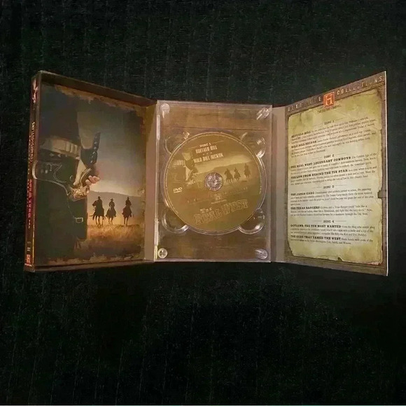 VGT DVD: The Real West: Cowboys & Outlaws (History Channel DVD) 4-Disc Set - Picture 8 of 8